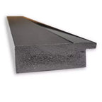 Miroir mural carré de salle de bain noir 31" x 31", bords non biseautés