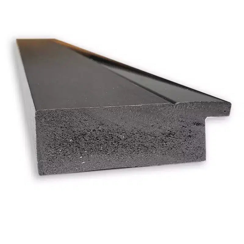 Miroir mural carré de salle de bain noir 31" x 31", bords non biseautés