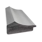 Miroir de salle de bain étroit en nickel poli 23" x 29", sans biseau