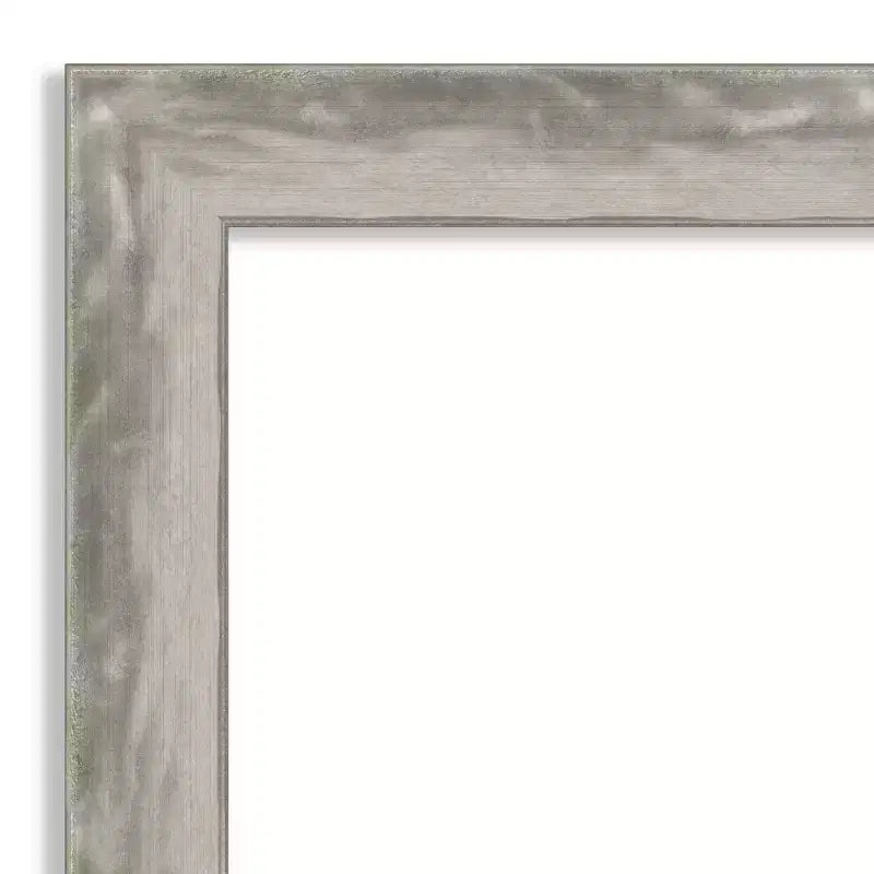 Miroir de porte étroit pleine longueur argenté de 48 x 135 cm, bords non biseautés
