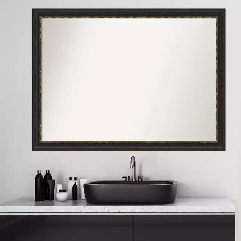 Plateau de rangement de salle de bain en bambou avec séparateurs, Naturel