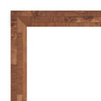 Miroir pleine longueur à suspendre de 43,18 cm x 129,54 cm, en bois de pacanier clair, sans biseau