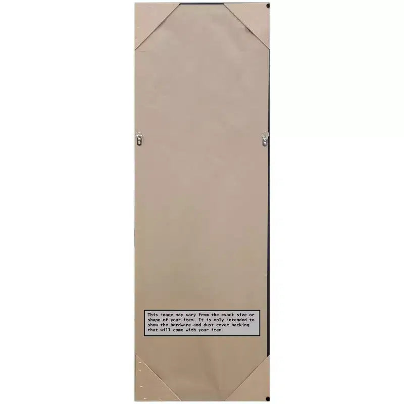 Miroir pleine longueur à suspendre de 43,18 cm x 129,54 cm, en bois de pacanier clair, sans biseau