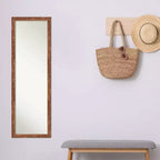 Miroir pleine longueur à suspendre de 43,18 cm x 129,54 cm, en bois de pacanier clair, sans biseau