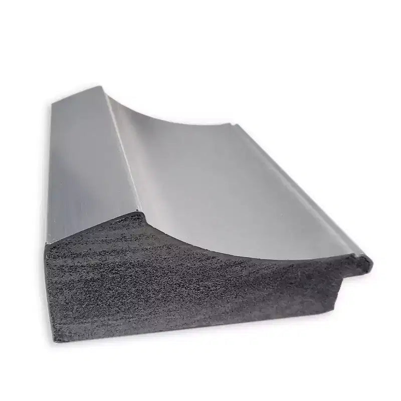 Miroir mural rectangulaire 42" x 30" en nickel poli, sans biseau