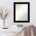 Miroir mural en bois bleu marine 22" x 28", sans biseau, pour salle de bain et chambre à coucher