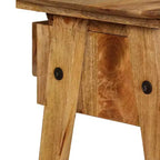 Bureau en bois de manguier massif, 110 x 50 x 76 cm, finition naturelle