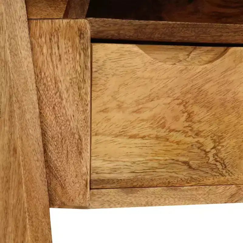 Bureau en bois de manguier massif, 110 x 50 x 76 cm, finition naturelle