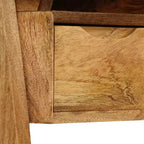 Bureau en bois de manguier massif, 110 x 50 x 76 cm, finition naturelle
