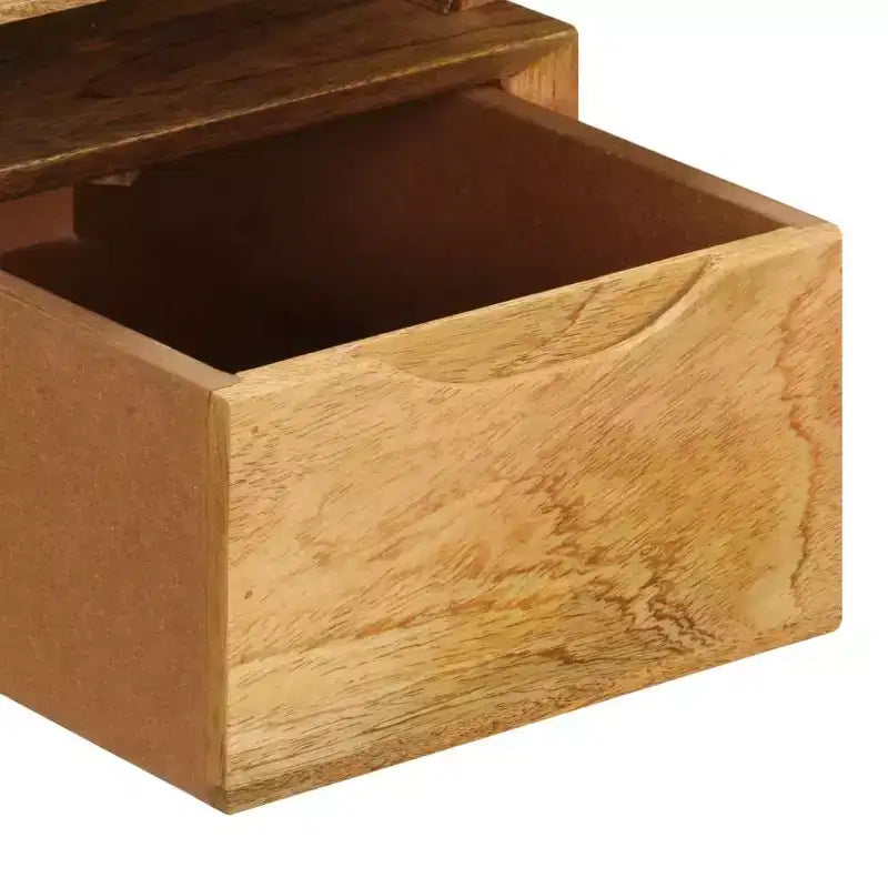 Bureau en bois de manguier massif, 110 x 50 x 76 cm, finition naturelle