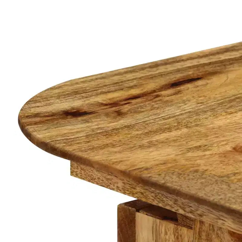 Bureau en bois de manguier massif, 110 x 50 x 76 cm, finition naturelle