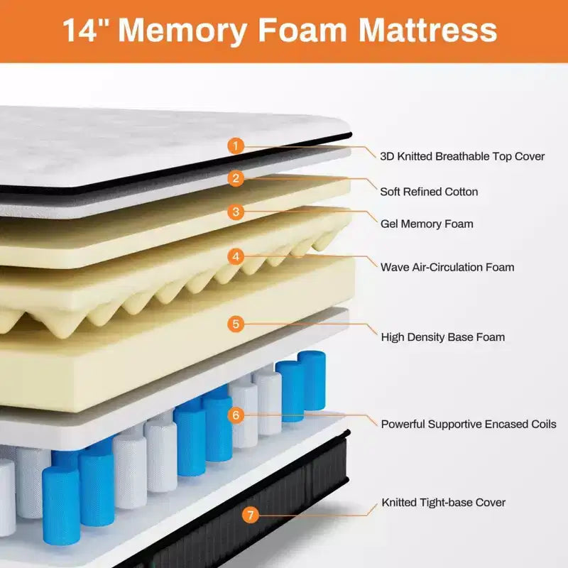 Cadre de lit Queen Size avec tête de lit capitonnée, Lit plateforme avec lattes en bois, Pas besoin de sommier tapissier