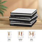 Cadre de lit Queen Size avec tête de lit capitonnée, Lit plateforme avec lattes en bois, Pas besoin de sommier tapissier