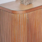 Meuble de rangement d'appoint rustique de 150 cm avec 4 portes et 2 étagères réglables