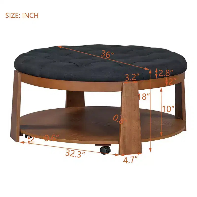 Tabouret de bar pivotant en similicuir, hauteur comptoir 26", base en bois