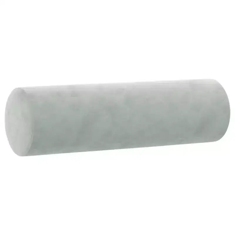 Canapé 2 places en velours avec coussins décoratifs, gris clair, 120 cm