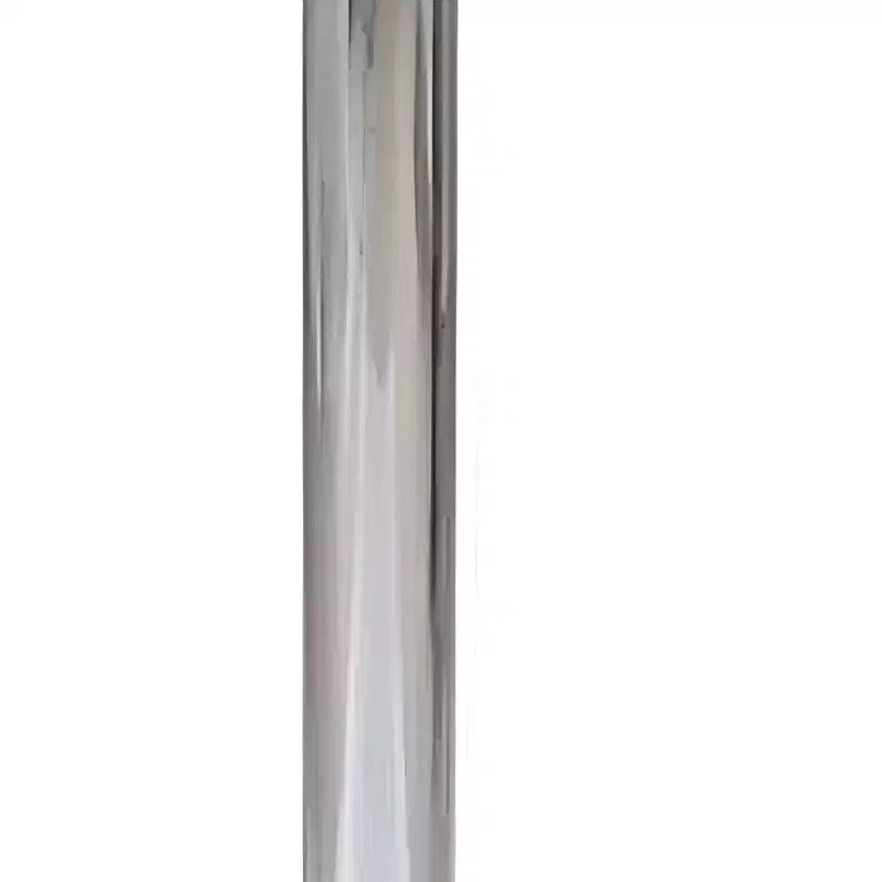 Table de bar 24" en bois et fer, blanc et argent, à bords arrondis
