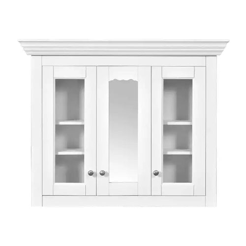 CASAINC 35 Wall Mounted Medicine Cabinet with Mirror and 5 Adjustable Storage Shelves
