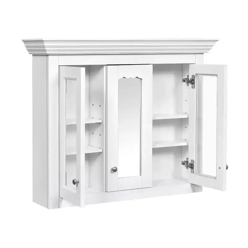 Armoire à pharmacie murale de 35 pouces avec miroir et 5 étagères réglables