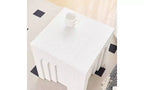 Table d'appoint carrée moderne, table d'appoint en MDF pour salon et chambre à coucher