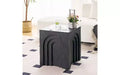 Table d'appoint carrée moderne, table d'appoint en MDF pour salon et chambre à coucher