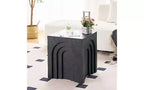 Table d'appoint carrée moderne, table d'appoint en MDF pour salon et chambre à coucher