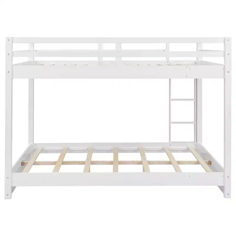 Lit superposé en bois Queen Size avec lit gigogne pour chambre d'enfant et appartement