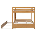 Lit superposé en bois Queen Size avec lit gigogne pour chambre d'enfant et appartement