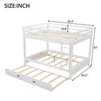 Lit superposé en bois Queen Size avec lit gigogne pour chambre d'enfant et appartement