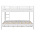 Lit superposé en bois Queen Size avec lit gigogne pour chambre d'enfant et appartement