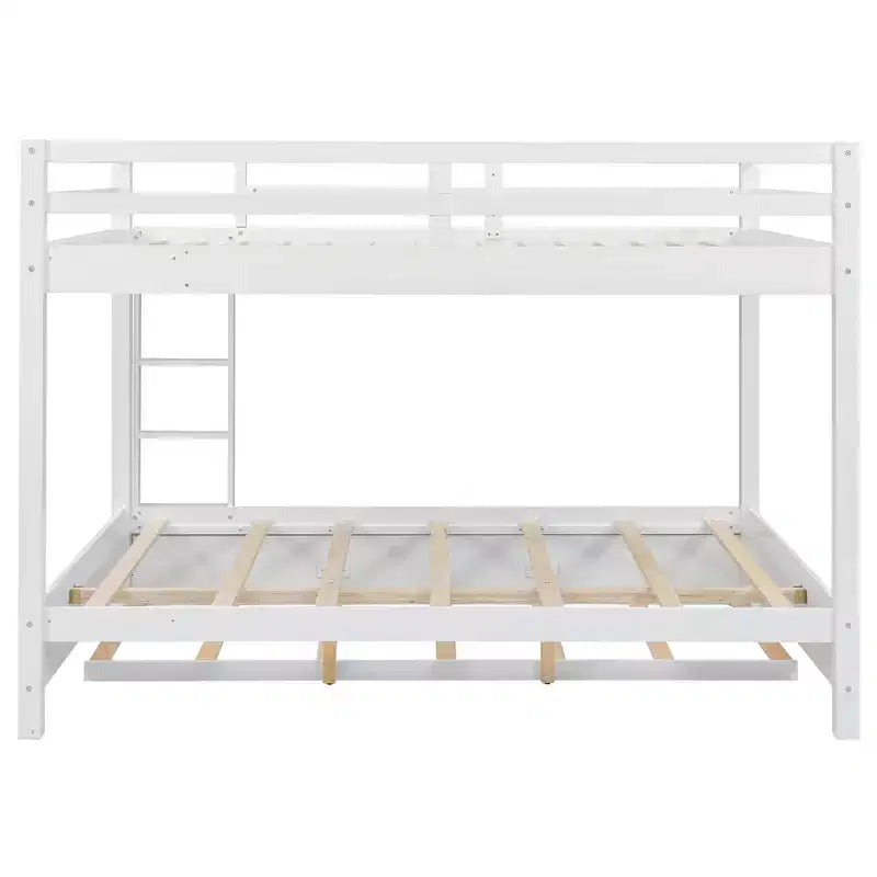 Lit superposé en bois Queen Size avec lit gigogne pour chambre d'enfant et appartement