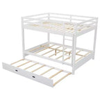 Lit superposé en bois Queen Size avec lit gigogne pour chambre d'enfant et appartement