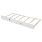 Lit superposé en bois Queen Size avec lit gigogne pour chambre d'enfant et appartement