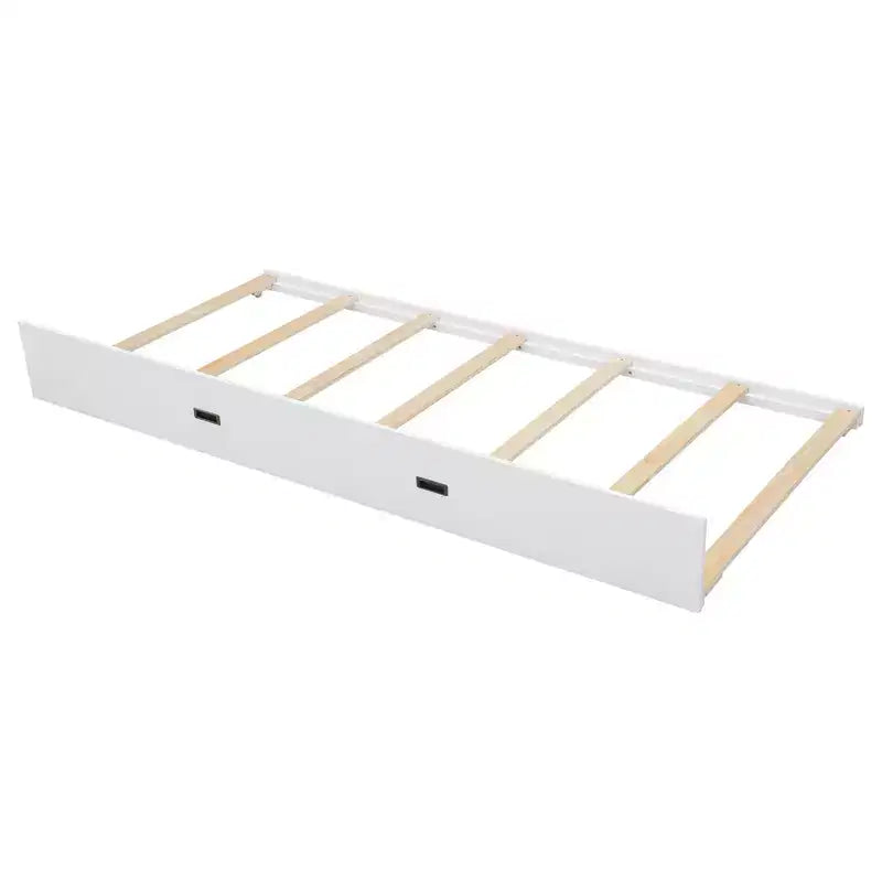 Lit superposé en bois Queen Size avec lit gigogne pour chambre d'enfant et appartement