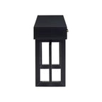 Console Table Artistique Moderne avec 3 Tiroirs, Pieds Croisés, pour Entrée et Salon