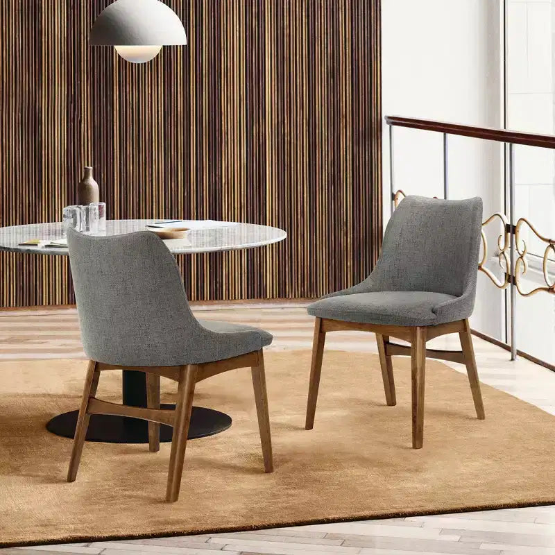 Chaise latérale rembourrée, pieds en bois massif, chaise de salle à manger et d'appoint