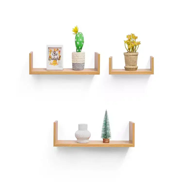 Étagère flottante en bois d'érable de 14 po avec support invisible, fixation murale pour salle de bain, chambre et cuisine