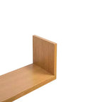 Étagère flottante en bois d'érable de 14 po avec support invisible, fixation murale pour salle de bain, chambre et cuisine