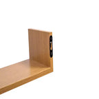 Étagère flottante en bois d'érable de 14 po avec support invisible, fixation murale pour salle de bain, chambre et cuisine