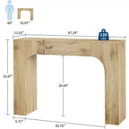 47/63 Table console de ferme rustique – Table d'appoint étroite pour entrée, canapé, couloir et salon