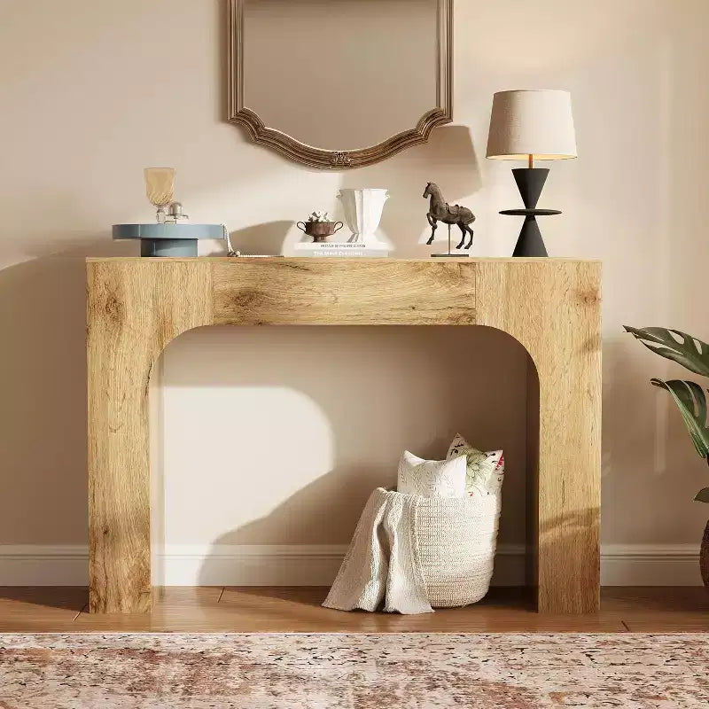47/63 Table console de ferme rustique – Table d'appoint étroite pour entrée, canapé, couloir et salon