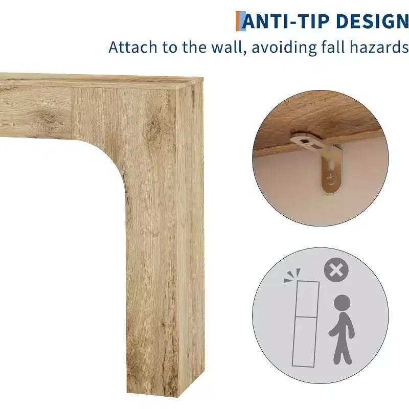47/63 Table console de ferme rustique – Table d'appoint étroite pour entrée, canapé, couloir et salon
