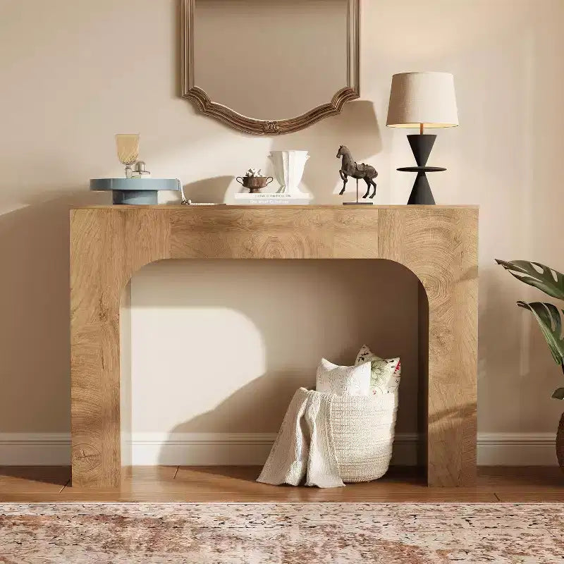 47/63 Table console de ferme rustique – Table d'appoint étroite pour entrée, canapé, couloir et salon