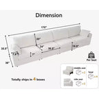 Canapé d'angle modulaire en velours côtelé avec housses lavables