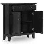 Meuble de rangement pour entrée, Brun Hickory, Étagères réglables, Pin et Contreplaqué