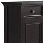 Meuble de rangement pour entrée, Brun Hickory, Étagères réglables, Pin et Contreplaqué