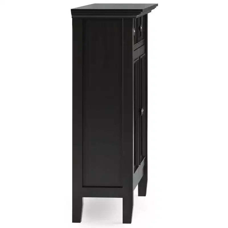 Meuble de rangement pour entrée, Brun Hickory, Étagères réglables, Pin et Contreplaqué