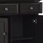 Meuble de rangement pour entrée, Brun Hickory, Étagères réglables, Pin et Contreplaqué