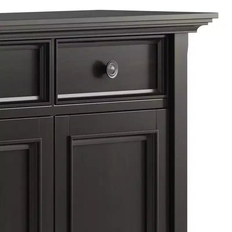 Meuble de rangement pour entrée, Brun Hickory, Étagères réglables, Pin et Contreplaqué