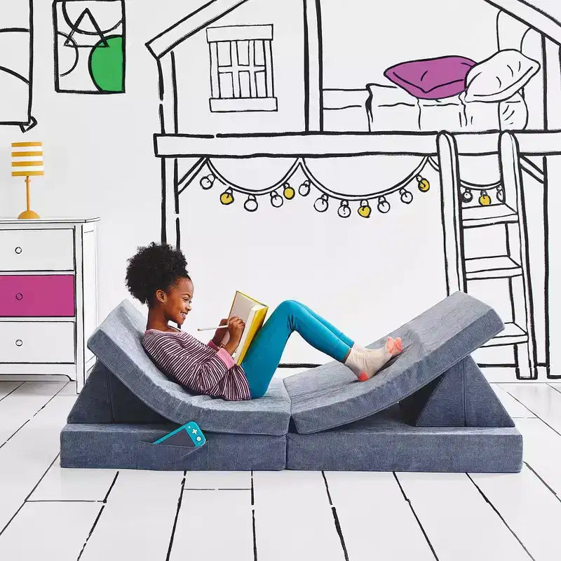 Canapé de jeu pour enfants, pliable et convertible